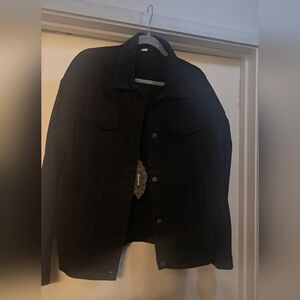 Ladies Unbranded Size M/L Black Jean Jacket
